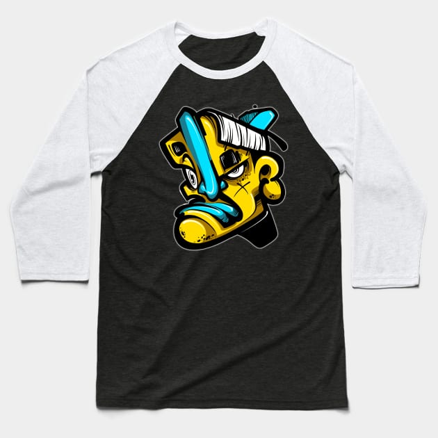 Graffiti Character Baseball T-Shirt by Graffitidesigner
